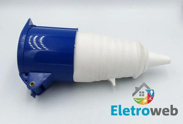 Acoplador Industrial 32a-6h 2 polos + terra 220v - 4