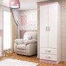 Guarda-Roupa Infantil 2 Portas 2 Gavetas Maxi Evidência Móveis - 2