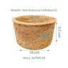 VASO PARA PLANTA XAXIM FIBRA DE COCO NATURAL Nº02 - 10 UND - 2