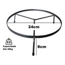 Ver imagem 2 de Suporte Tripé de Ferro P/ Vasos e Plantas 24x8cm