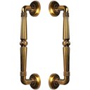 Ver imagem 1 de Puxador Duplo Victoria 305mm Café Antigo Porta Pivotante