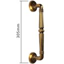 Ver imagem 6 de Puxador Duplo Victoria 305mm Café Antigo Porta Pivotante