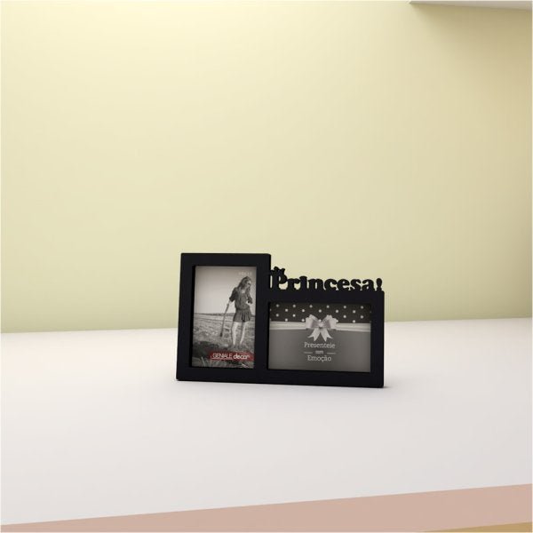 Porta-retrato Quadro Para Decorar Presentear Princesa Presente Criativo Para Meninas Preto - 3