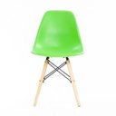 Ver imagem 2 de Kit 4 Cadeiras Eames Wood Dsw/Pp - Verde Neon - Garantia + Nf