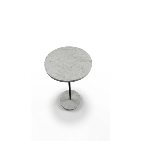Mesa Lateral Apoio Tampo e Base em Mármore