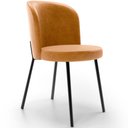 Ver imagem 1 de Cadeira para Sala de Jantar Cozinha Estofada Gavi L02 Couríssimo Whisky - Lyam Decor