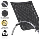 Ver imagem 2 de Jogo de Cadeira Alumínio e Espreguiçadeiras - Preto