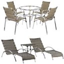 Ver imagem 1 de Jogo de Cadeira Alumínio e Espreguiçadeiras - Capuccino