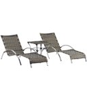 Ver imagem 3 de Jogo de Cadeira Alumínio e Espreguiçadeiras - Capuccino