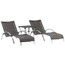 Ver imagem 2 de Jogo de Cadeira Alumínio e Espreguiçadeiras - Pedra Ferro