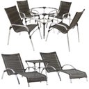 Ver imagem 1 de Jogo de Cadeira Alumínio e Espreguiçadeiras - Pedra Ferro