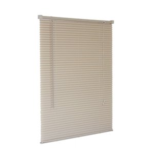 Persiana Horizontal PVC Bege 180 (L) x 160 (A) cm Cortina Completa C/ Kit de Instalação 1,80 x 1,60