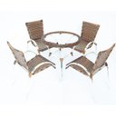 Ver imagem 3 de Jogo Cadeira Área, Jardim, Varanda Piscina e Churrasqueira - Capuccino