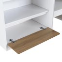Ver mais imagens de Cama Multifuncional Infantil Solteiro com 2 Portas 2 Nichos CI6080 190cm Branco/Mel - Art In Móveis