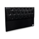 Ver imagem 1 de Cabeceira Cama Box Estofada 195 Murat Facto Black King 195 - Courano Preto - Ortobom