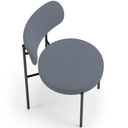 Ver mais imagens de Cadeira Decorativa Estofada para Sala de Jantar Louise L02 Suede Cinza - Lyam Decor