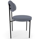 Ver imagem 6 de Cadeira Decorativa Estofada para Sala de Jantar Louise L02 Suede Cinza - Lyam Decor