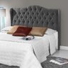 Cabeceira Queen Estofada Dubai Cinza - 1