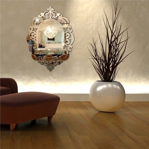 Espelho Decorativo Vintage em Acrílico Veneziano G