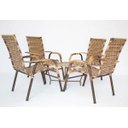 Ver imagem 4 de 4 Cadeiras Vênus e Mesa + Espreguiçadeiras Emily - Alumínio - Argila