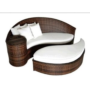 Chaise Meia Lua para piscina - Capuccino
