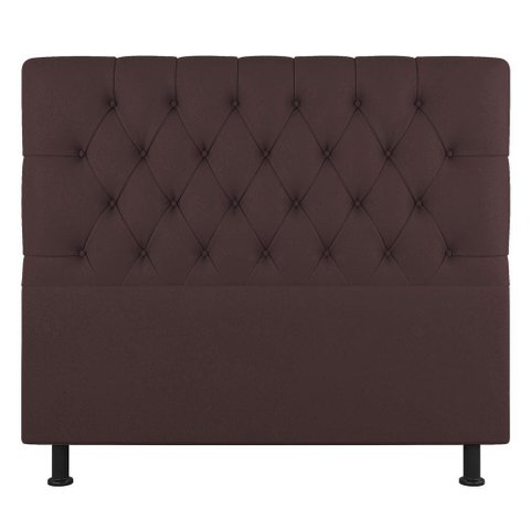 Cabeceira Cama Box Casal King Size Nice 195cm Sintético Marrom - Abmaza