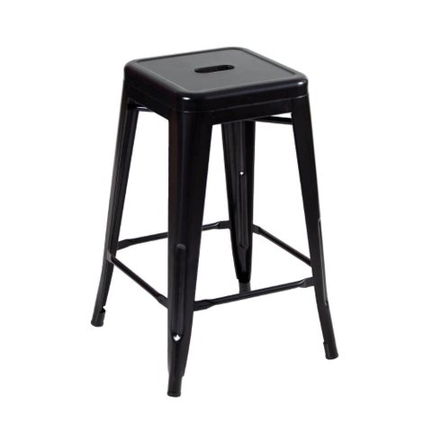 Banqueta Prizi Tolix 76cm Preta