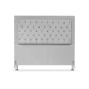 Ver imagem 2 de Cabeceira de Cama Box King 195 Cm Baronesa - Veludo Cinza