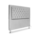 Ver imagem 1 de Cabeceira de Cama Box King 195 Cm Baronesa - Veludo Cinza
