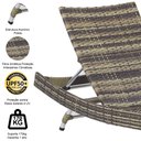 Ver imagem 7 de Espreguiçadeira Bona em Alumínio e Fibra Sintética - Piscina, Jardim, Decoração - Capuccino