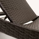 Ver imagem 2 de Espreguiçadeira Bona em Alumínio e Fibra Sintética - Piscina, Jardim, Decoração - Tabaco