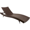 Ver imagem 1 de Espreguiçadeira Bona em Alumínio e Fibra Sintética - Piscina, Jardim, Decoração - Tabaco