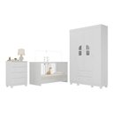 Ver imagem 2 de Quarto de Bebê Completo com Berço 3 em 1 para Colchão 130x60cm Nina Multimóveis Mp4554