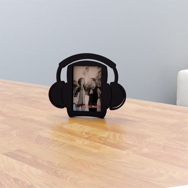 Porta-retrato Quadro Para Decorar Presentear Jovens Adolescentes Teen Melodia Preto - 3