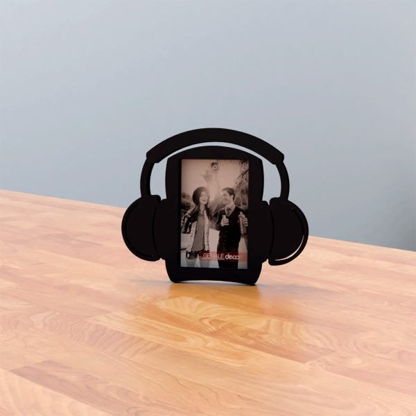 Porta-retrato Quadro Para Decorar Presentear Jovens Adolescentes Teen Melodia Preto - 2