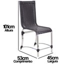 Ver imagem 5 de Conjunto de Cadeiras e Mesa de Jantar Haiti - Tabaco