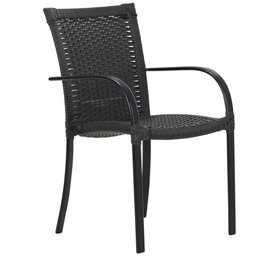 Mesa e Cadeiras Ascoli, Jardim, Área externa, Churrasqueira - Preto - 2