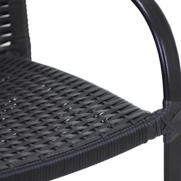 Mesa e Cadeiras Ascoli, Jardim, Área externa, Churrasqueira - Preto - 6