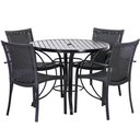 Ver imagem 1 de Mesa e Cadeiras Ascoli, Jardim, Área externa, Churrasqueira - Preto