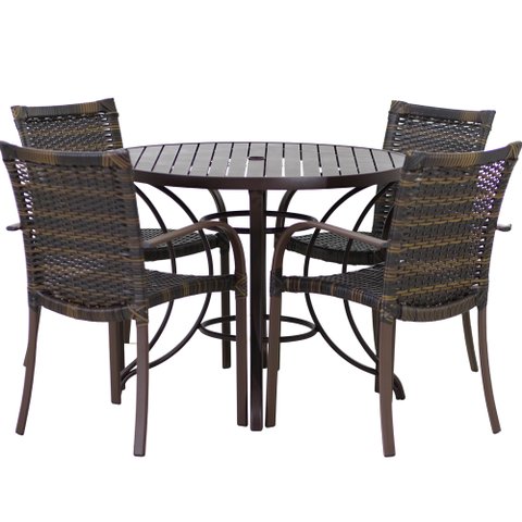 Mesa e Cadeiras Ascoli, Jardim, Área Externa, Churrasqueira - Pedra Ferro