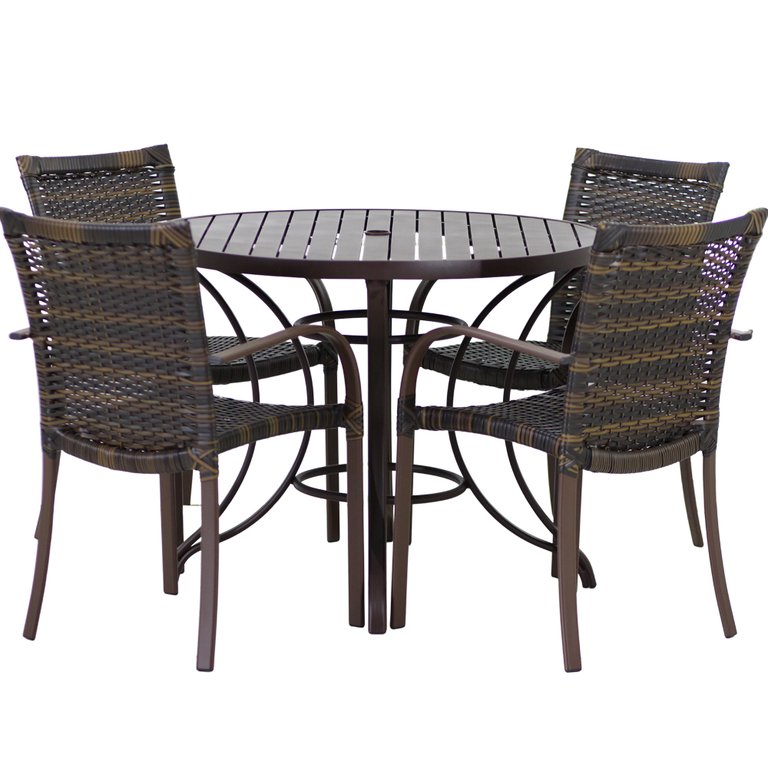 Mesa e Cadeiras Ascoli, Jardim, Área Externa, Churrasqueira - Pedra Ferro