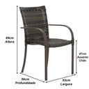 Ver imagem 4 de Mesa e Cadeiras Ascoli, Jardim, Área Externa, Churrasqueira - Pedra Ferro