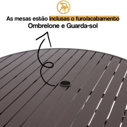 Mesa e Cadeiras Ascoli, Jardim, Área Externa, Churrasqueira - Capuccino - 7
