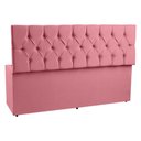 Ver imagem 4 de Calçadeira Recamier Baú Queen 1,60m Madrid Suede Rosa
