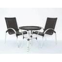 Ver imagem 1 de Jogo de área com 4 cadeiras e mesa - Preto