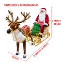 Ver imagem 2 de Treno Papai Noel Rena Natalina Realista Som LED Movimento Shopping Loja Enfeite Confraternizaçao Fes