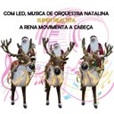 Ver imagem 3 de Treno Papai Noel Rena Natalina Realista Som LED Movimento Shopping Loja Enfeite Confraternizaçao Fes