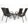3 Cadeiras e Mesa - Jardim, Área externa, Varanda - Preto - 1