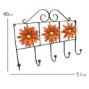 Ver imagem 2 de Cabide de Ferro Artesanal para Quarto Pendurador de Bolsa e Roupas com Flor Libertas Rosas Artesanat