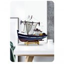 Ver imagem 2 de Miniatura Barco Navio Caravela Madeira Enfeite Decorativo 28cm